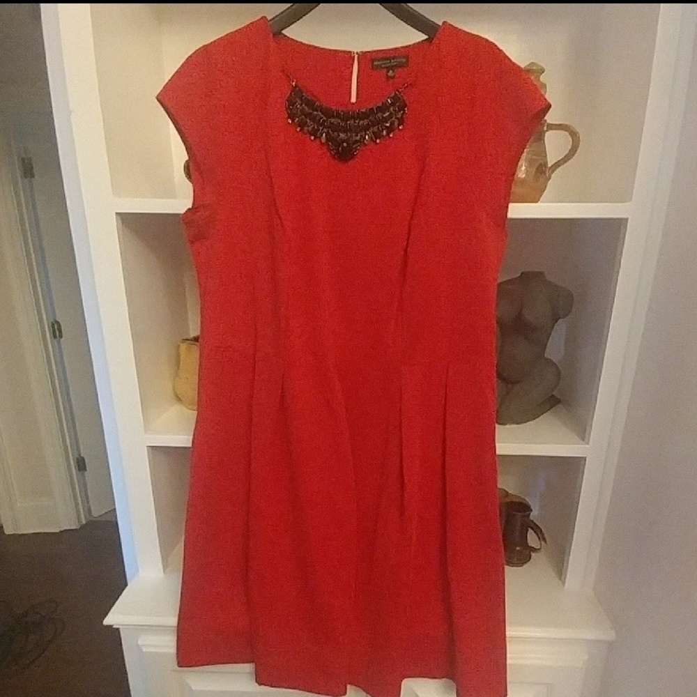 Plus size Cap Sleeve Red Dress 2x - Picture 7 of 7